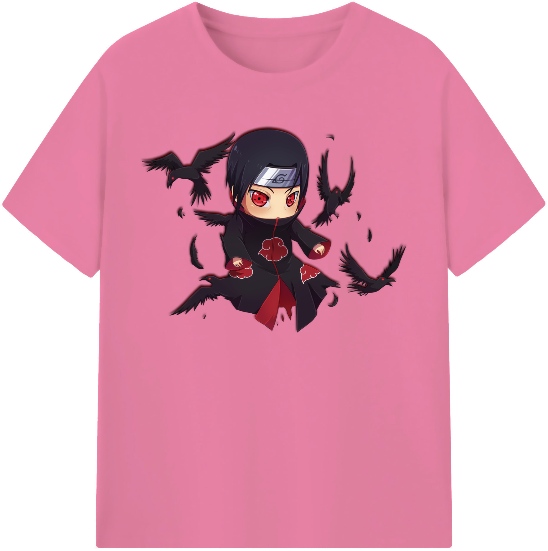 （画像用） NARUTO -ナルト- うちは イタチ Uchiha Itachi 綿100％半袖Tシャツ（フロントプリント）